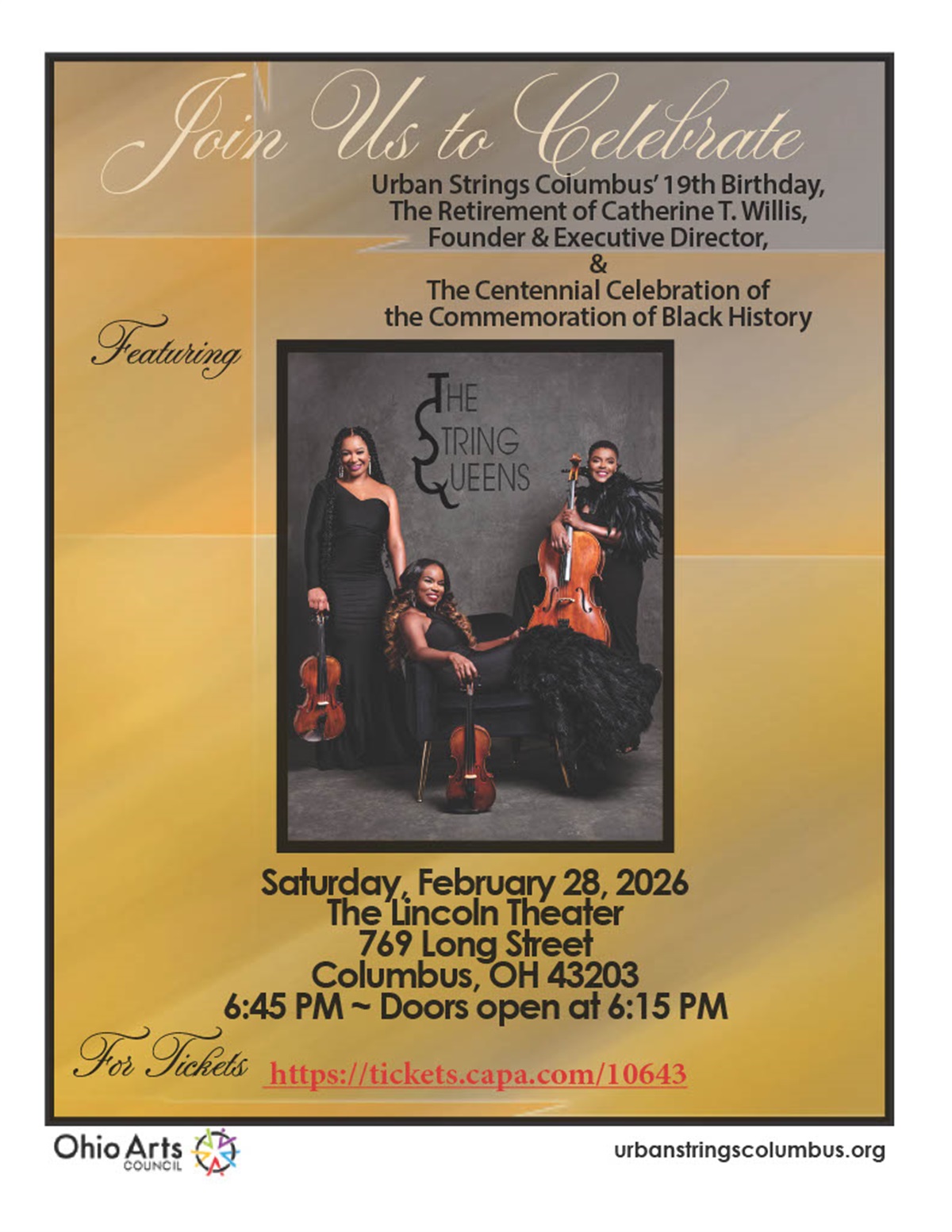 19th Anniversary Celebration of Urban Strings Columbus - Franklin ...