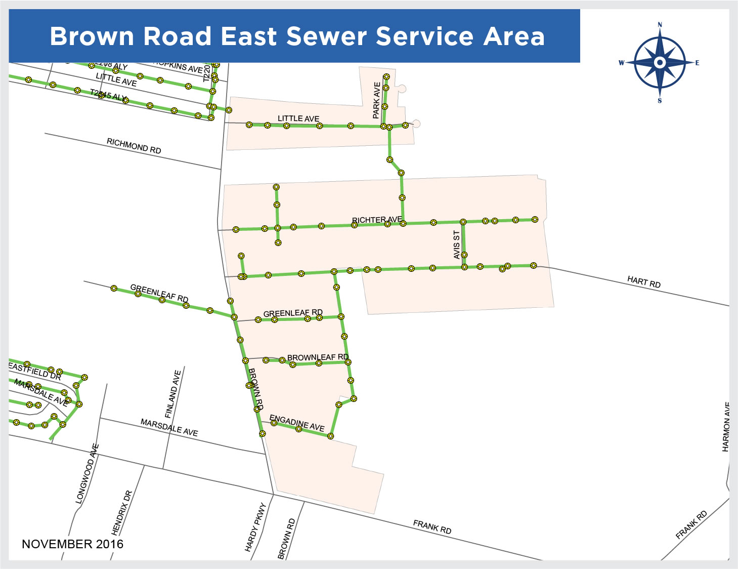 Brown Road map