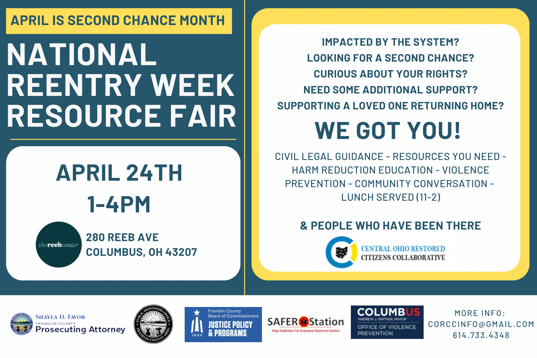Second Chance Month 2025 Flyer